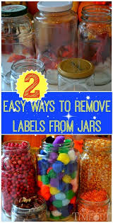 Two Easy Ways To Remove Jar Labels