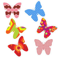 colorful erflies clipart free stock