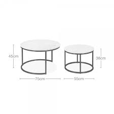 Metal Madison Nest Of 2 Tables
