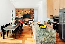 Open living dining room with a kitchen. Likeable Kitchen And Dining Room Combinations