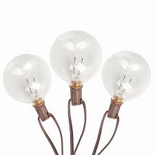 Outdoor Patio Clear Globe String Lights
