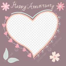 happy anniversary frame png transpa