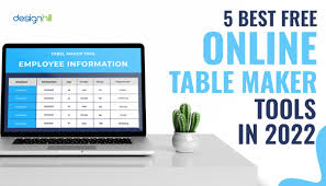 5 best free table maker tools in