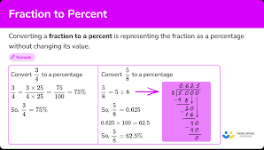 fraction to percent math steps