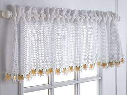 gorgeous crochet curtain with flower