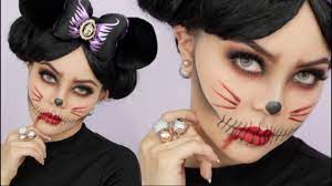 dead minnie mouse halloween makeup