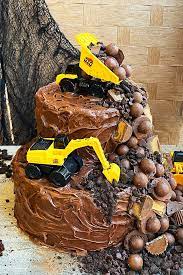  Homemade Construction Themed Birthday Cake Food gambar png