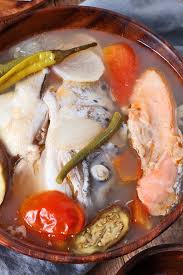 Sinigang na bangus with shrimp is one of the favorite filipino food dishes.music by. Sinigang Na Salmon Salmon Head In Sour Tamarind Soup Foxy Folksy