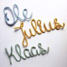 Personalized Lettering Made Of Wire And