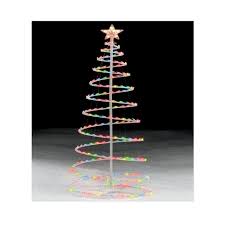 Trim A Home 6 Multicolor Lighted Spiral Christmas Tree