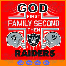 The svg format is an open standard developed under the w3c (world wide web consortium), with adobe playing a major role. God First Family Second Then Raiders Svg Sport Logo Bundle Oakland R Bundlefunny