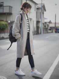 Japanese Walking Outfit Korean Winter