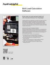 Bolt Load Calculation Software Hydratight Pdf Catalogs