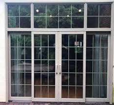 4 panel sliding glass door lets in