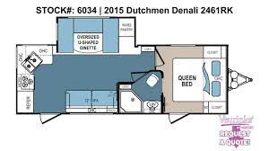 dutchmen denali 2461rk new rear kitchen