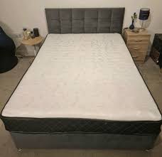 Double Bed With Mattress And 2 Drawers