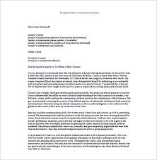 15 Letter Of Recommendation Format Basic Template To