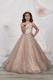 Details About Nwt Tiffany Princess 13530 Rose Gold Girls Pageant Gown Dress Sz 12 328