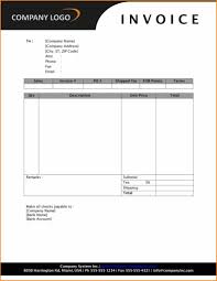 035 Free Invoice Template Word Contractor And Microsoft