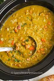 Split Pea Soup With Ham Bone Slow Cooker gambar png