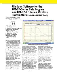 Windows Software For The Om Cp Series Data Loggers And Om Cp