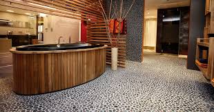pebble tile shower floor