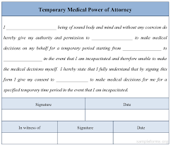15 Best Photos Of Medical Power Of Attorney Form Child Temporary