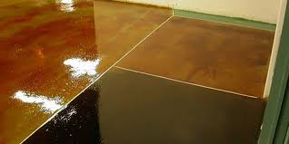 stained concrete acid washed flooring