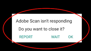 how to fix adobe scan isn t responding