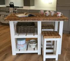There are matching stools that are sold separately. Rustic Farmhouse Kitchen Island Table And 2 X Stools Made To Order Ebay