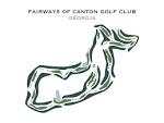 Fairways of Canton Golf Club GA Golf Course Map Home - Etsy