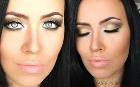 earthy makeup gold brown eye makeup