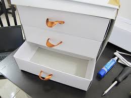makeup organizer drawer using shoe