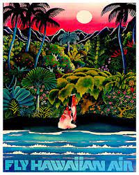 Retro Poster Hawaii Art