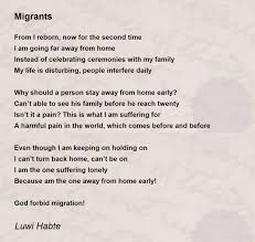 migrants migrants poem by luwi habte