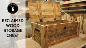 storage chest from reclaimed wood