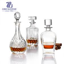 elegant whiskey decanter with ornate