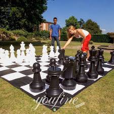 Fiberglass Large Outdoor Chess Statue
