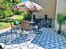 Stenciling Concrete Floors A How To