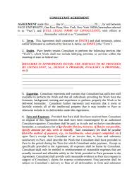 consultant contract agreement templates