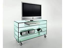 Grattacielo Fix Glass Tv Cabinet With
