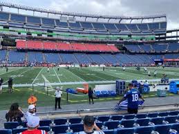 gillette stadium section 133 home of