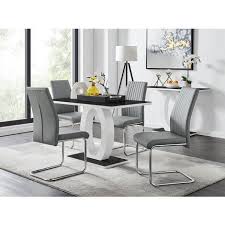 White High Gloss Glass Dining Table