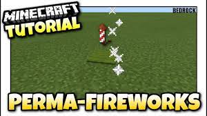 How to craft fireworks in minecraft? Minecraft Automatic Fireworks Redstone Tutorial Mcpe Xbox Bedrock Youtube