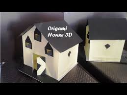 3d Paper House Diy Kids Craft Origami