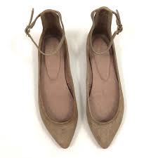 Joie Tan Temple Ankle Wrap Ballet Flats Size Eu 37 Approx Us 7 Regular M B 71 Off Retail