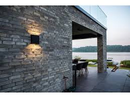compact led outdoor wall light scossa