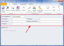 create ms outlook tasks and organize to