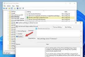 stop edge from asking to be default browser