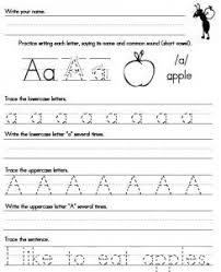 Handwriting Worksheet A Z Free Printables Kindergarten